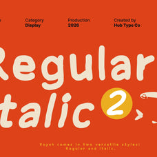 Koyah — Bold & Hand-Crafted Display Typeface by Hub Type Co, preview 4