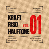Kraft Riso B&W Halftone Texture