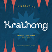 Krathong Creative Traditional Typeface Font