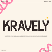 Kravely - Playful Decorative Sans Font