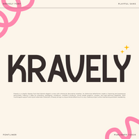Kravely - Playful Decorative Sans Font