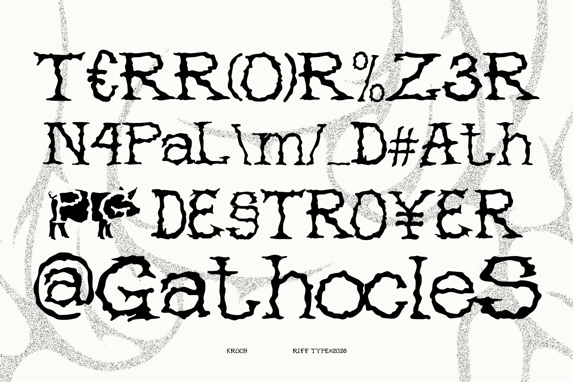 Kroch - Modern Grindcore Serif by Riff Type – Studio 2am