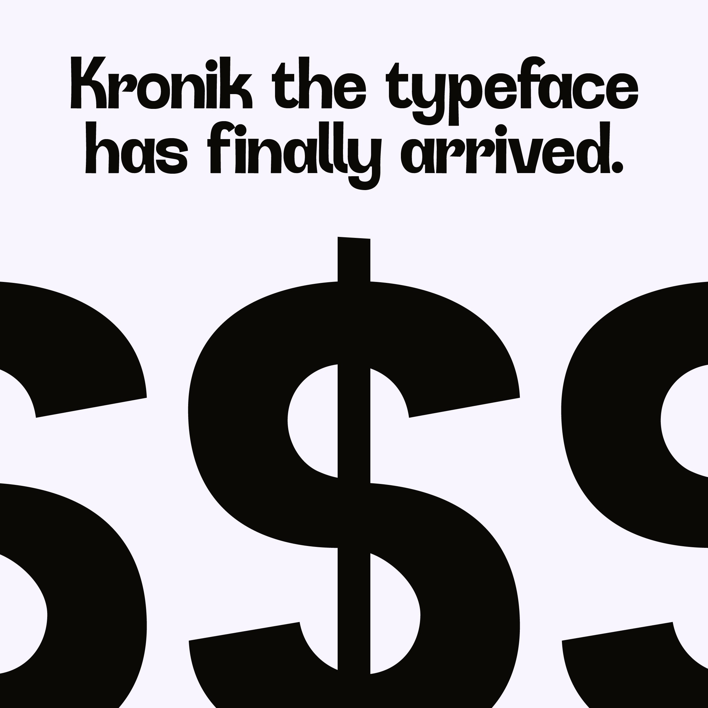 Kronik Grotesk Type