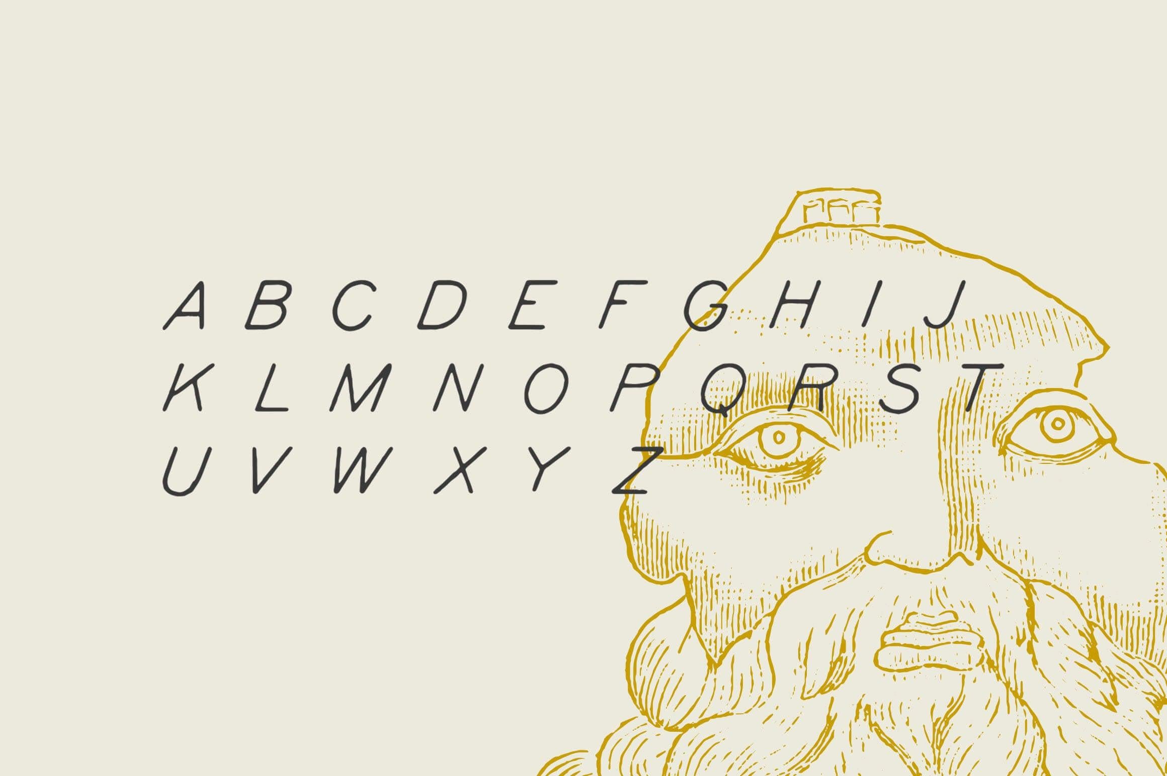 Kyril - A display hand drawn font
