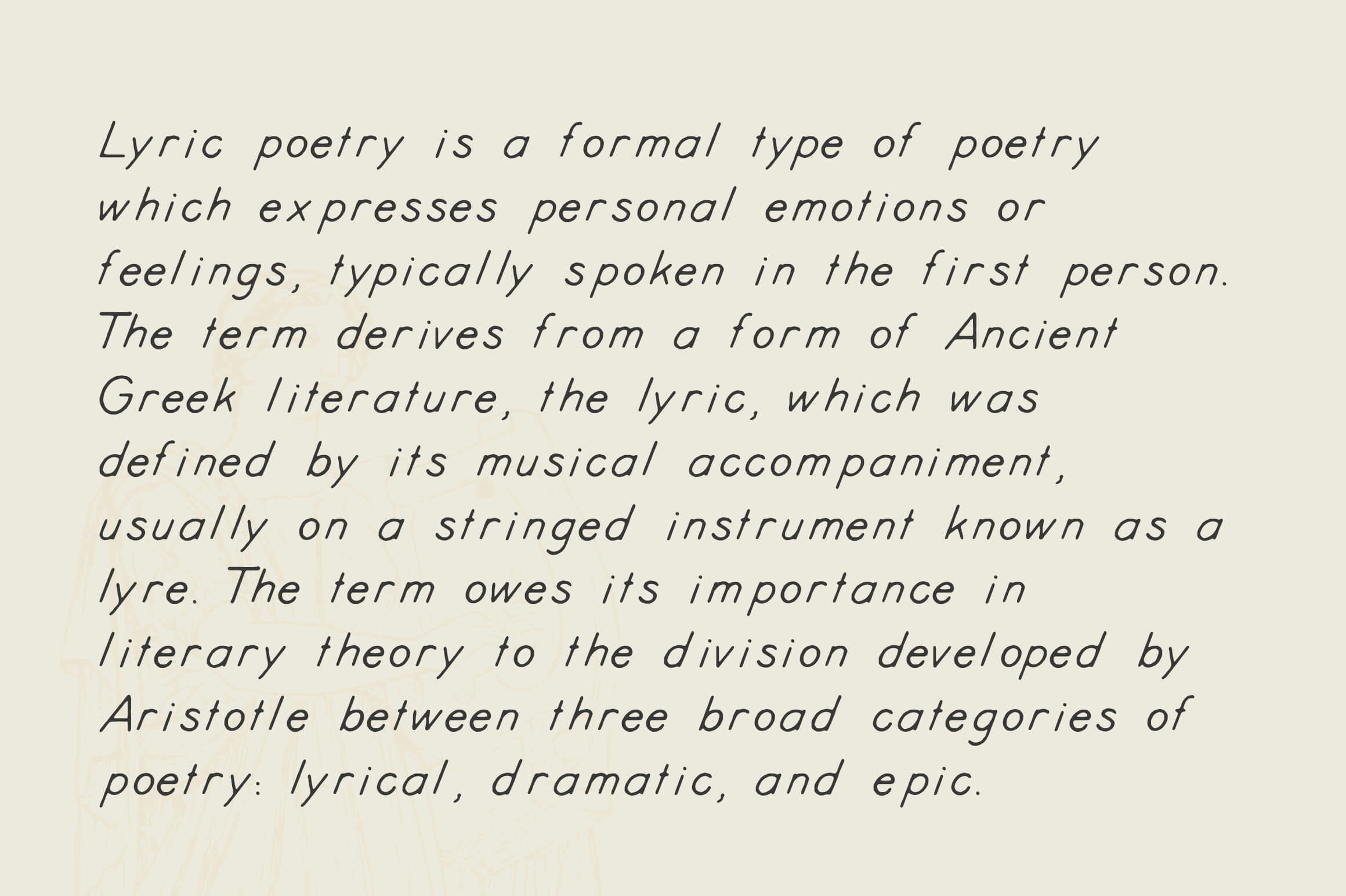 Kyril - A display hand drawn font