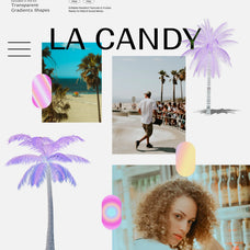 LA Candy Gradients & Shapes Bundle