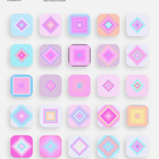 LA Candy Gradients & Shapes Bundle