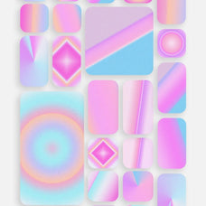 LA Candy Gradients & Shapes Bundle