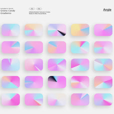 LA Candy Gradients & Shapes Bundle