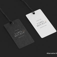 Label Tag Mockup Scenes