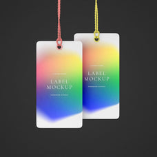 Label Tag Mockup Scenes