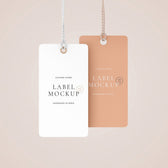 Label Tag Mockup Scenes
