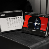 Landscape Desk Calendar Mockup