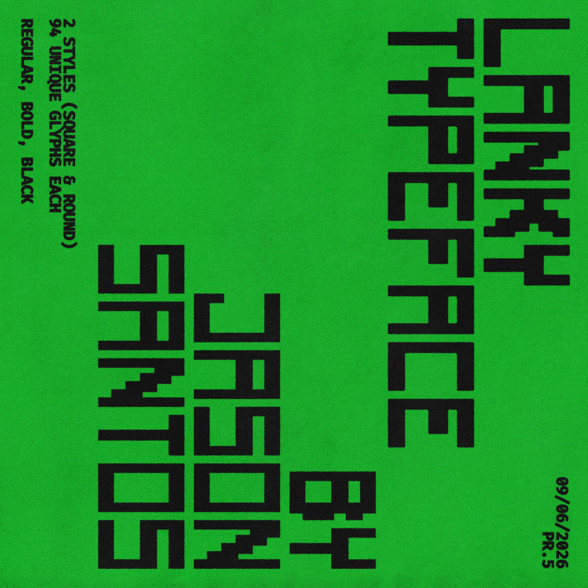 Lanky Typeface by Jason Santos, preview 1