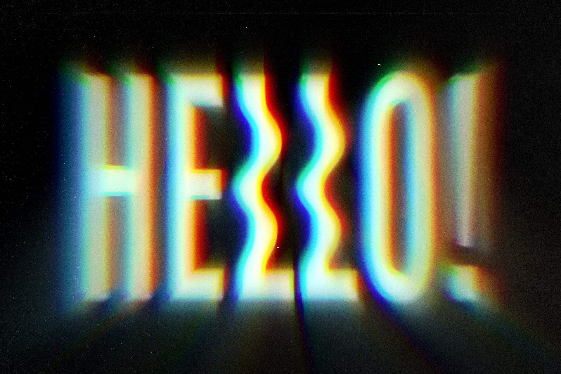 Lapse Chromatic Aberration Text Effect