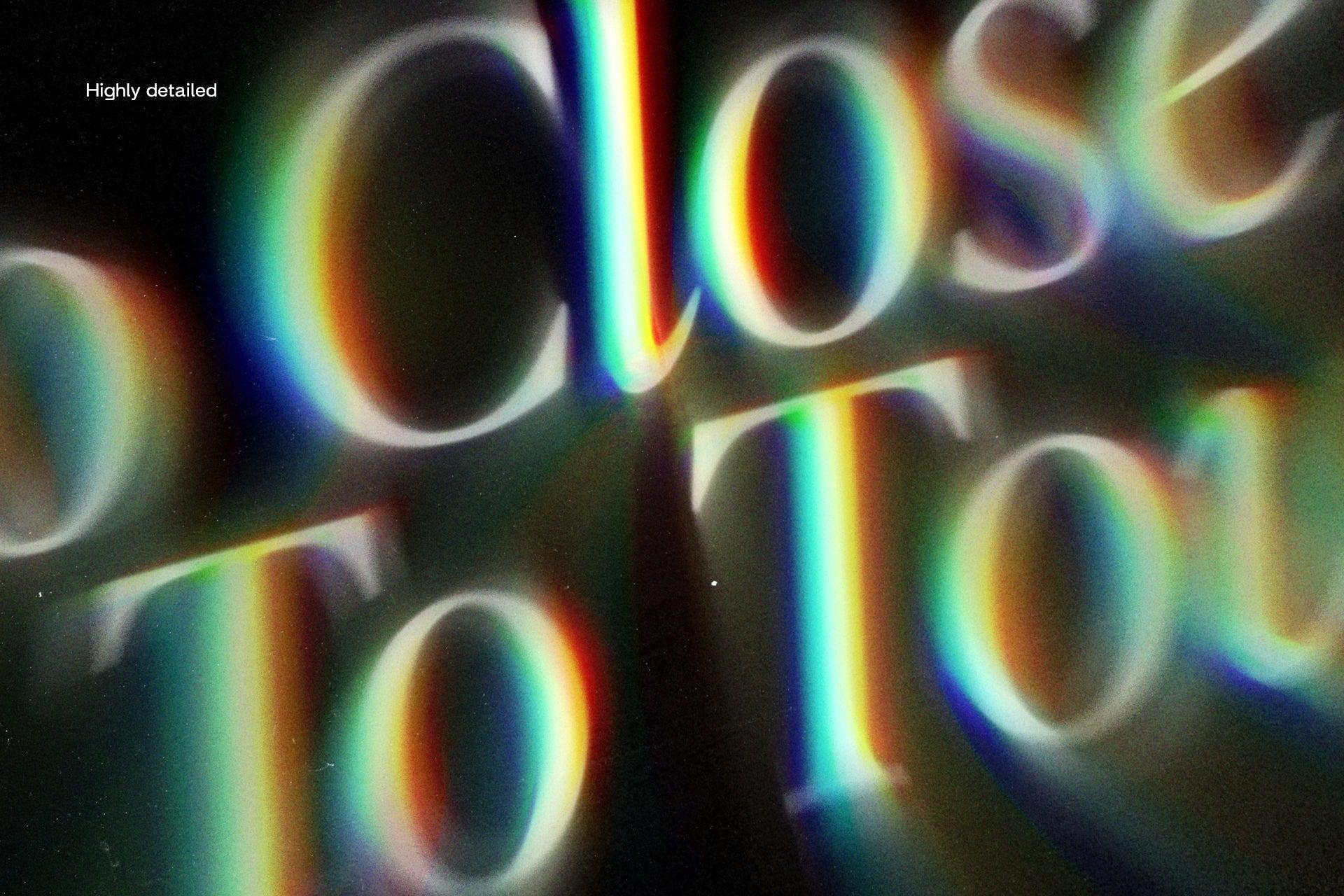 Lapse Chromatic Aberration Text Effect