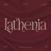 Lathenia Elegant Modern Serif Font