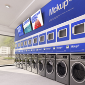Laundry Shop Branding Mockup