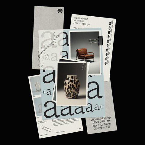 Layered Papers Mockup • Paper Archives Collection (24)