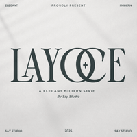 Layoce - Luxury Ligature Serif Font