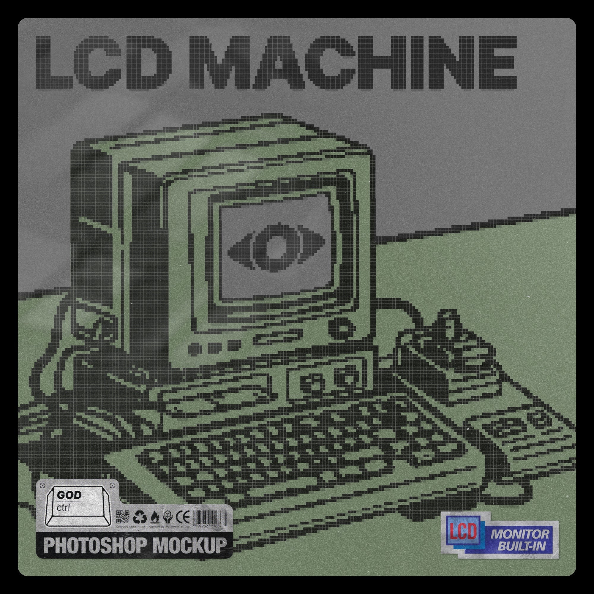 LCD Machine | Photoshop Mockup