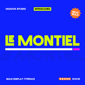 Le Montiel Bold Display Typeface Font
