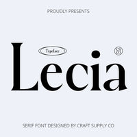 Lecia – Modern Serif