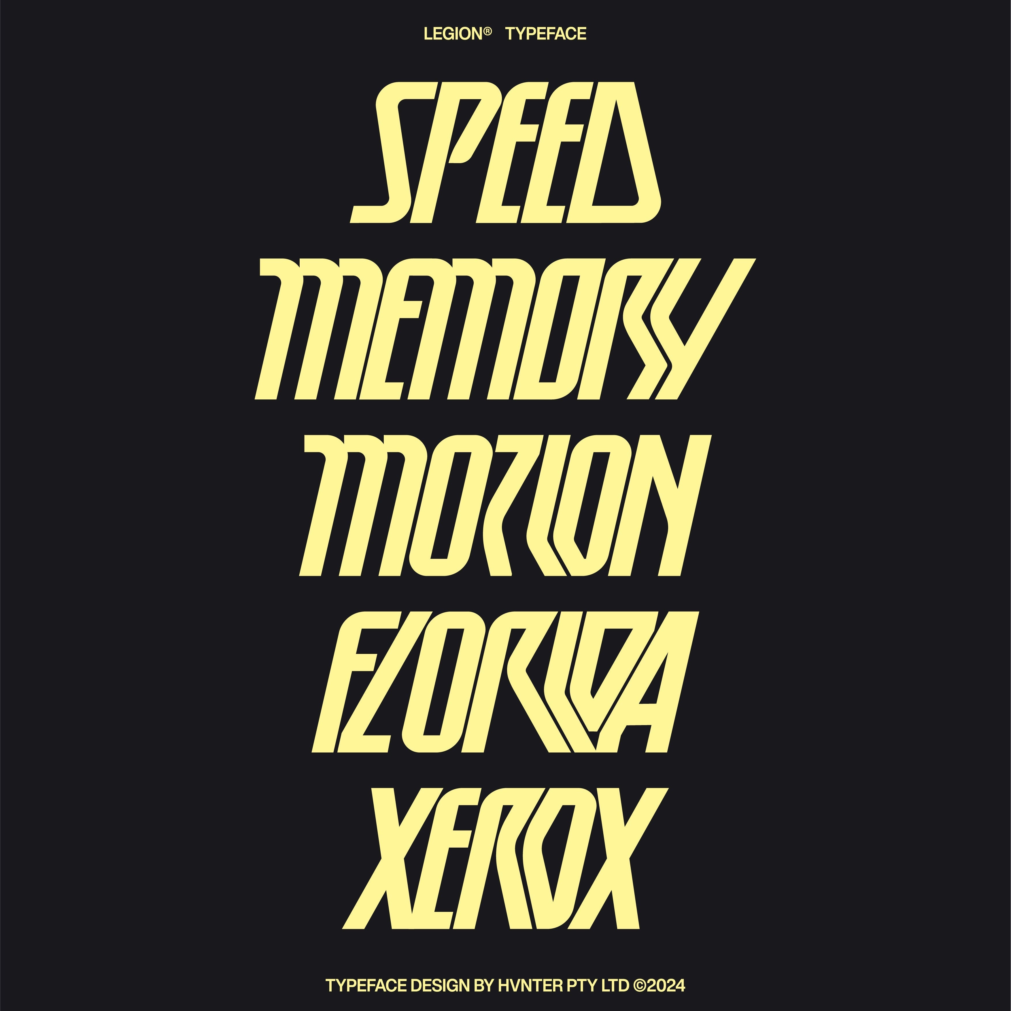 Legion Typeface