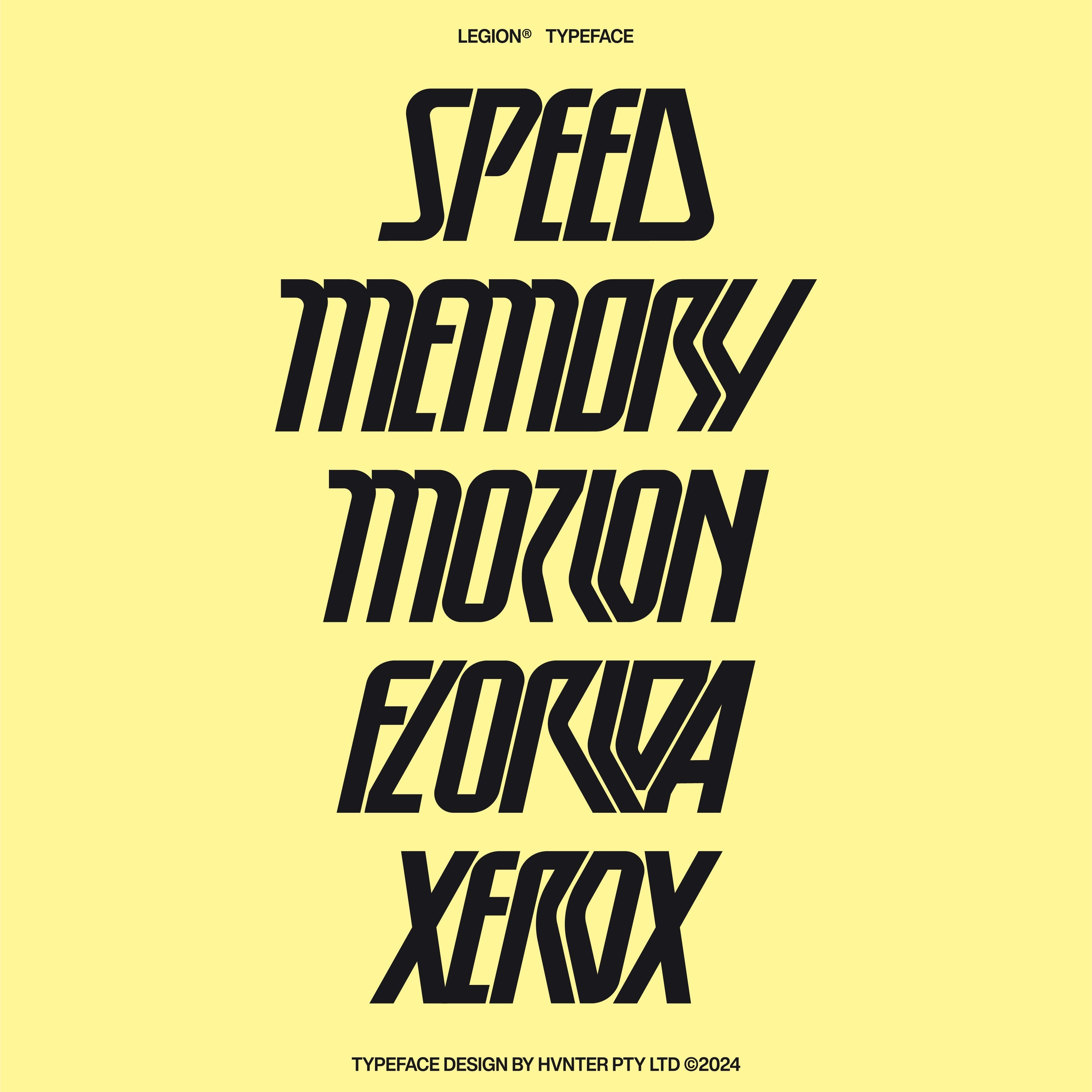 Legion Typeface