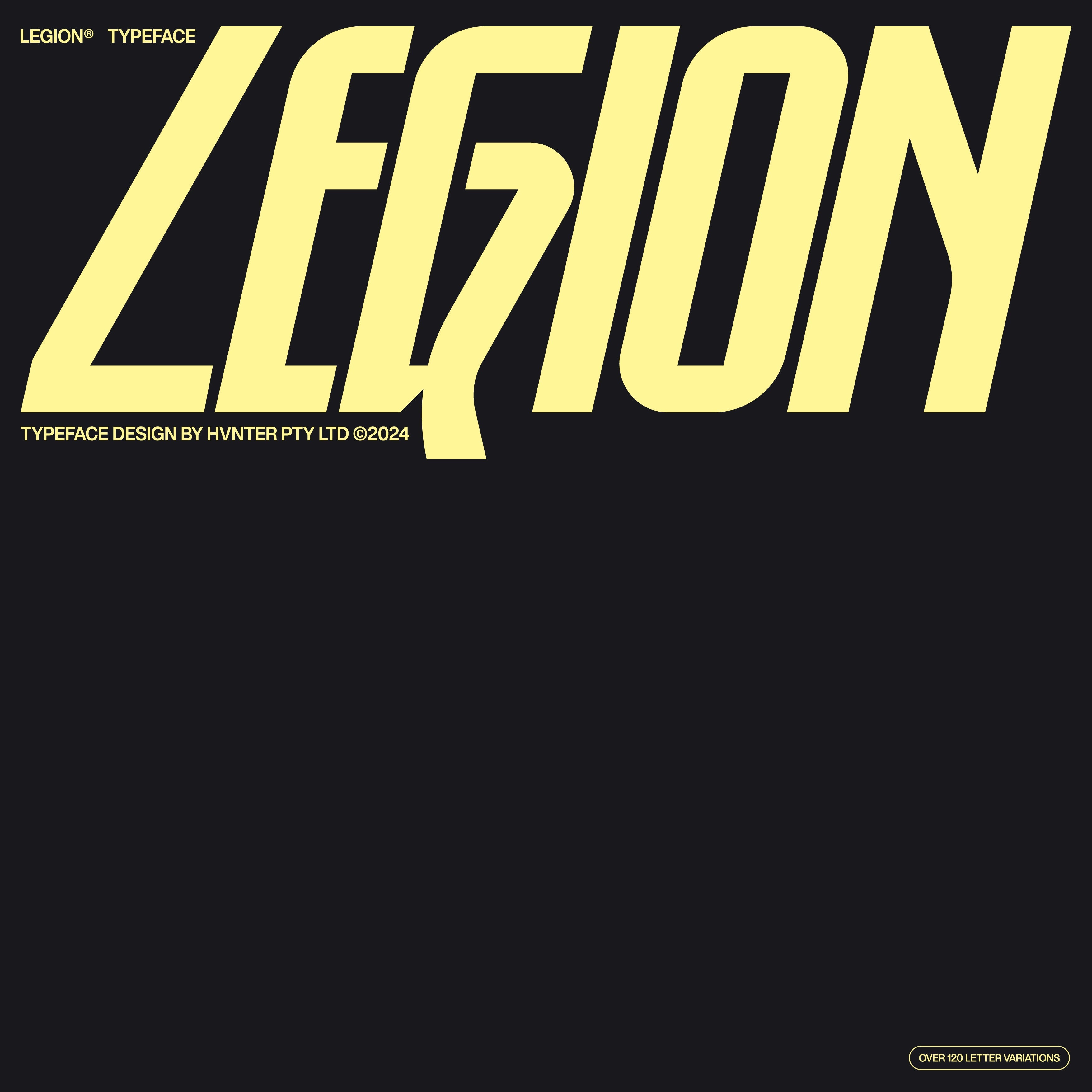 Legion Typeface