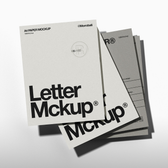 Letter Paper Mockup