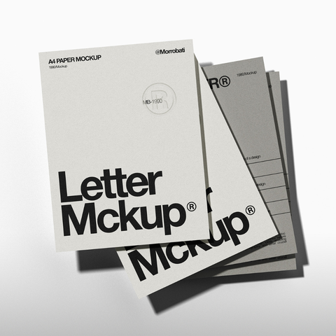 Letter Paper Mockup