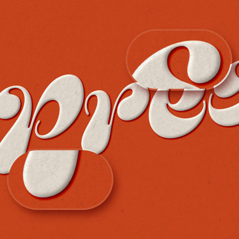 Letterpress Effect Mockup & Styles