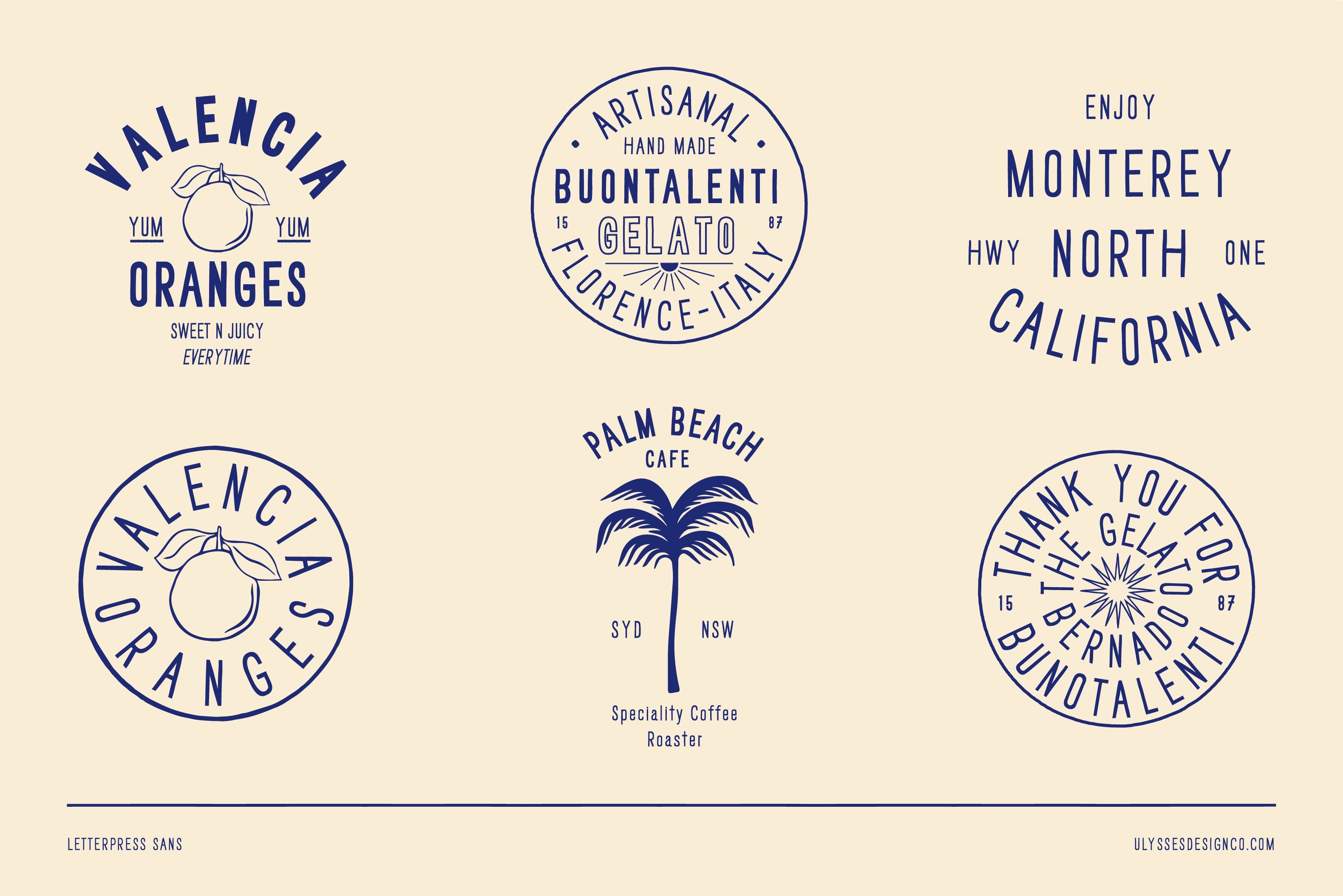 Letterpress Sans Font Family