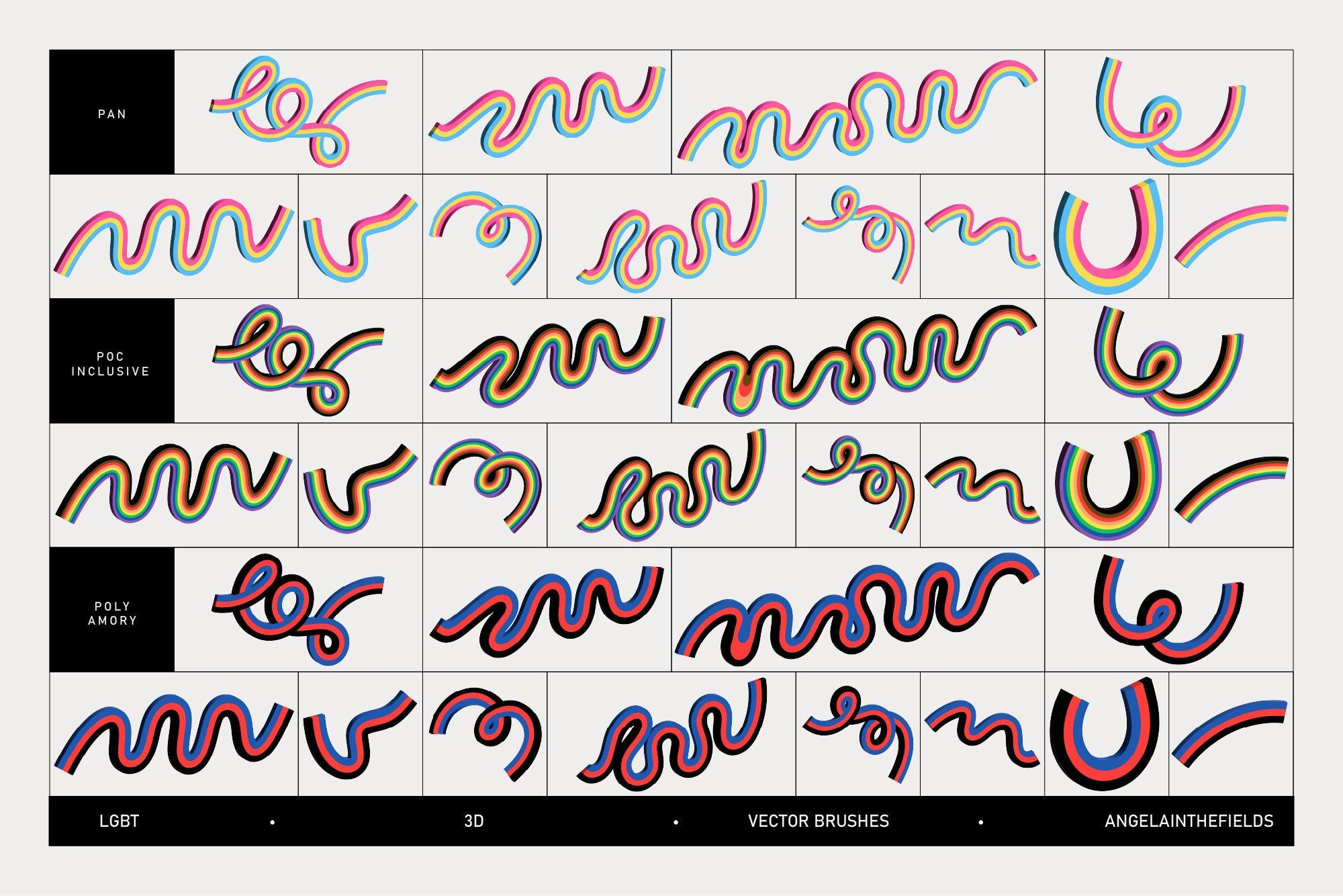 LGBT 3D Loops + Graphics