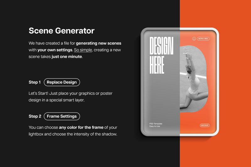 Lightbox Poster Mockup Generator