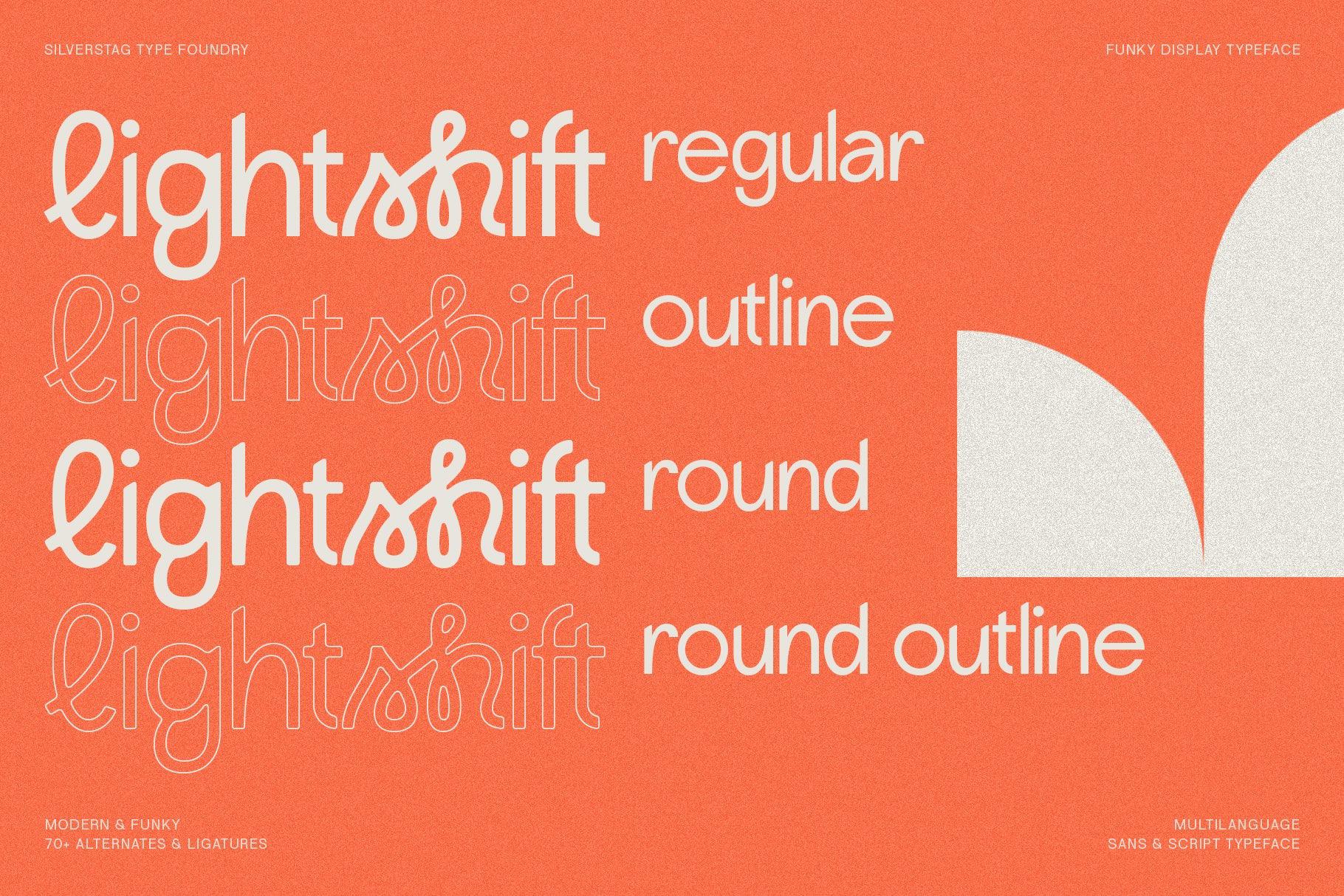 Lightshift - Funky Display Typeface