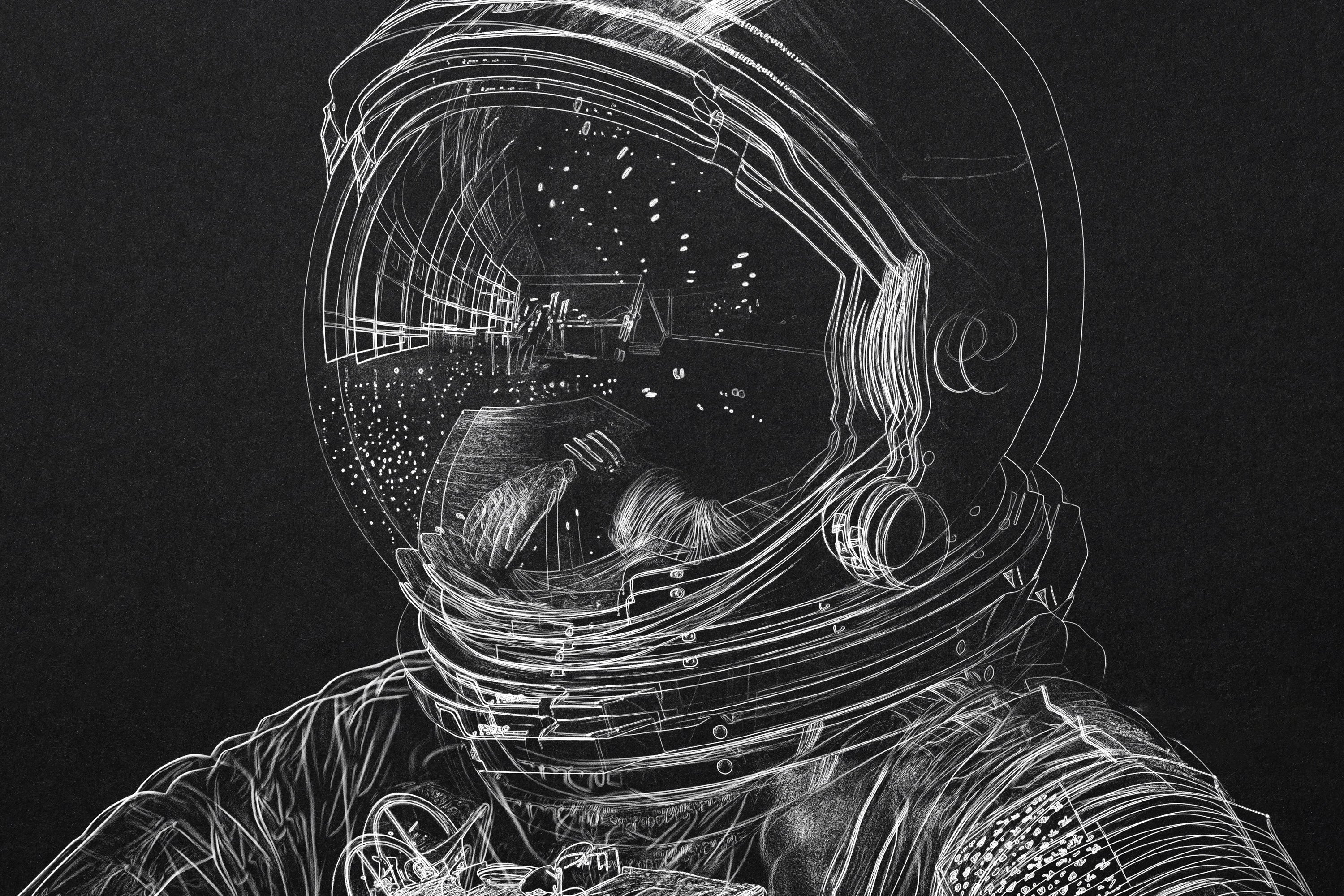 Line Paint Photo Effect