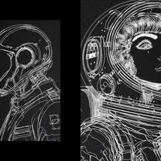 Line Paint Photo Effect