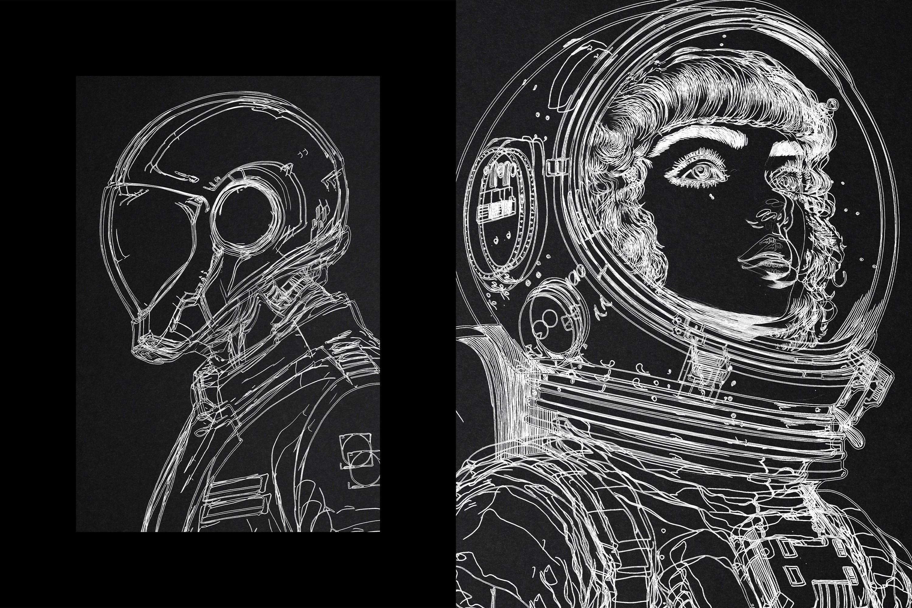 Line Paint Photo Effect