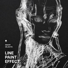 Line Paint Photo Effect