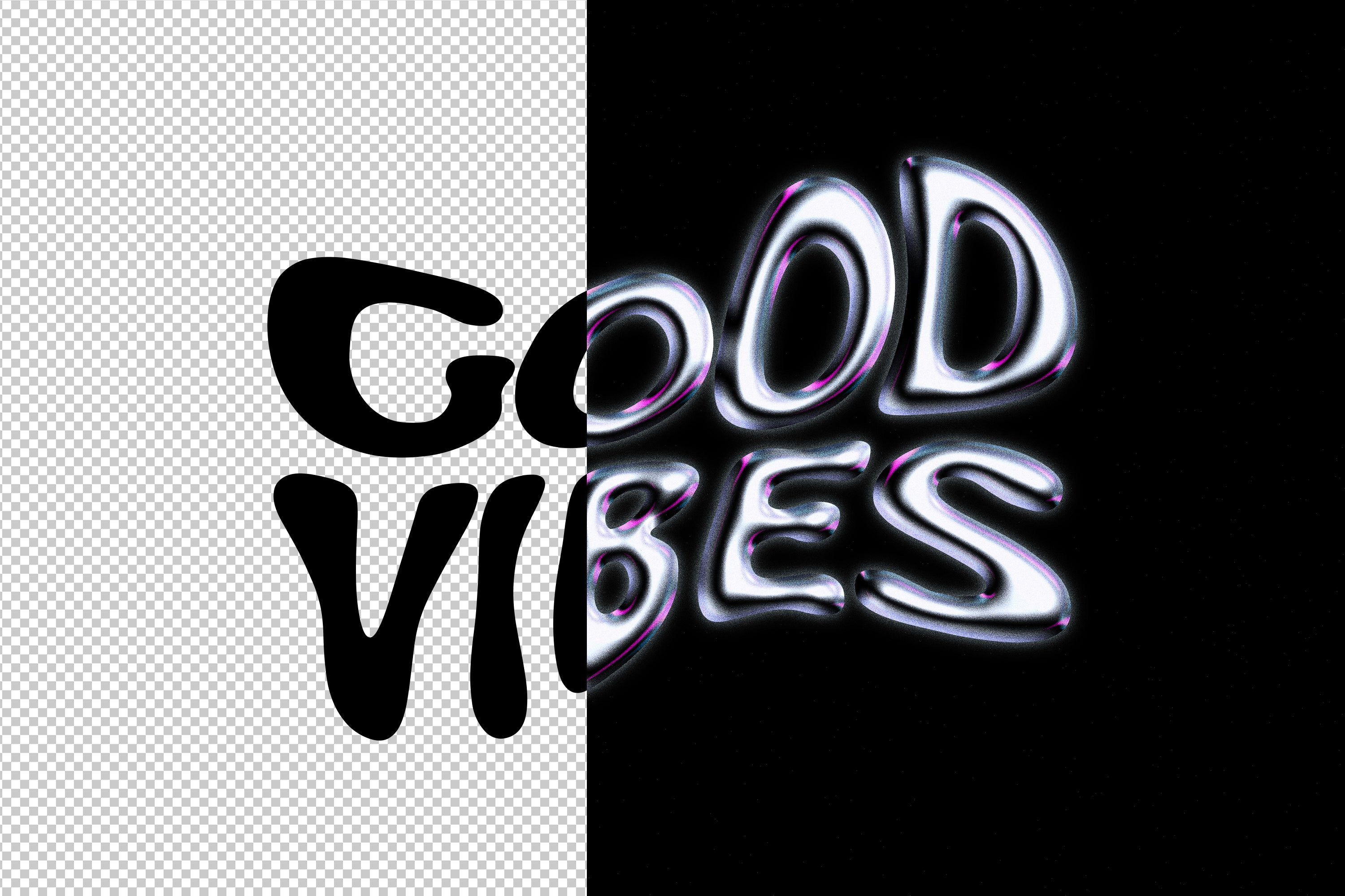 Liquid Chrome Text & Logo Effect