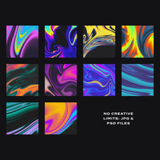 Liquid Lava Luminescent Textures