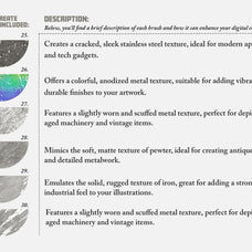 Liquid Metal Procreate Brushes