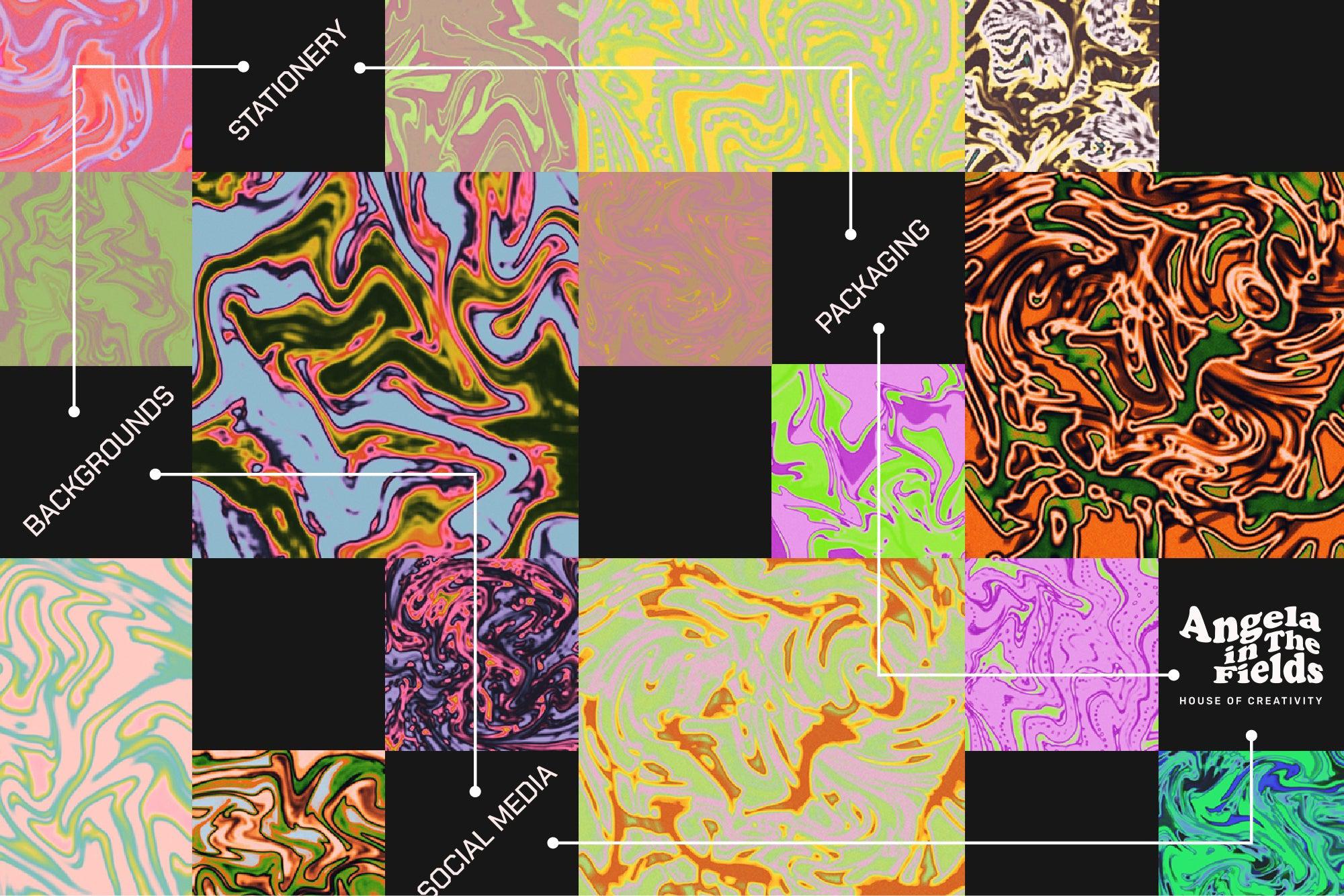 Liquid Rave Abstract Texture Set