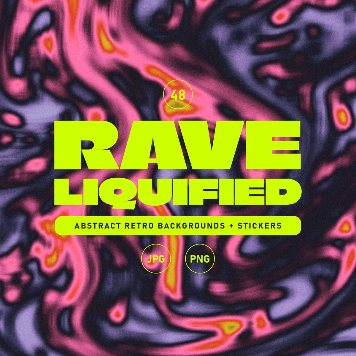 Retro Rave Texture Liquid Rave Abstract Texture Set by angelainthefields – Studio 2am