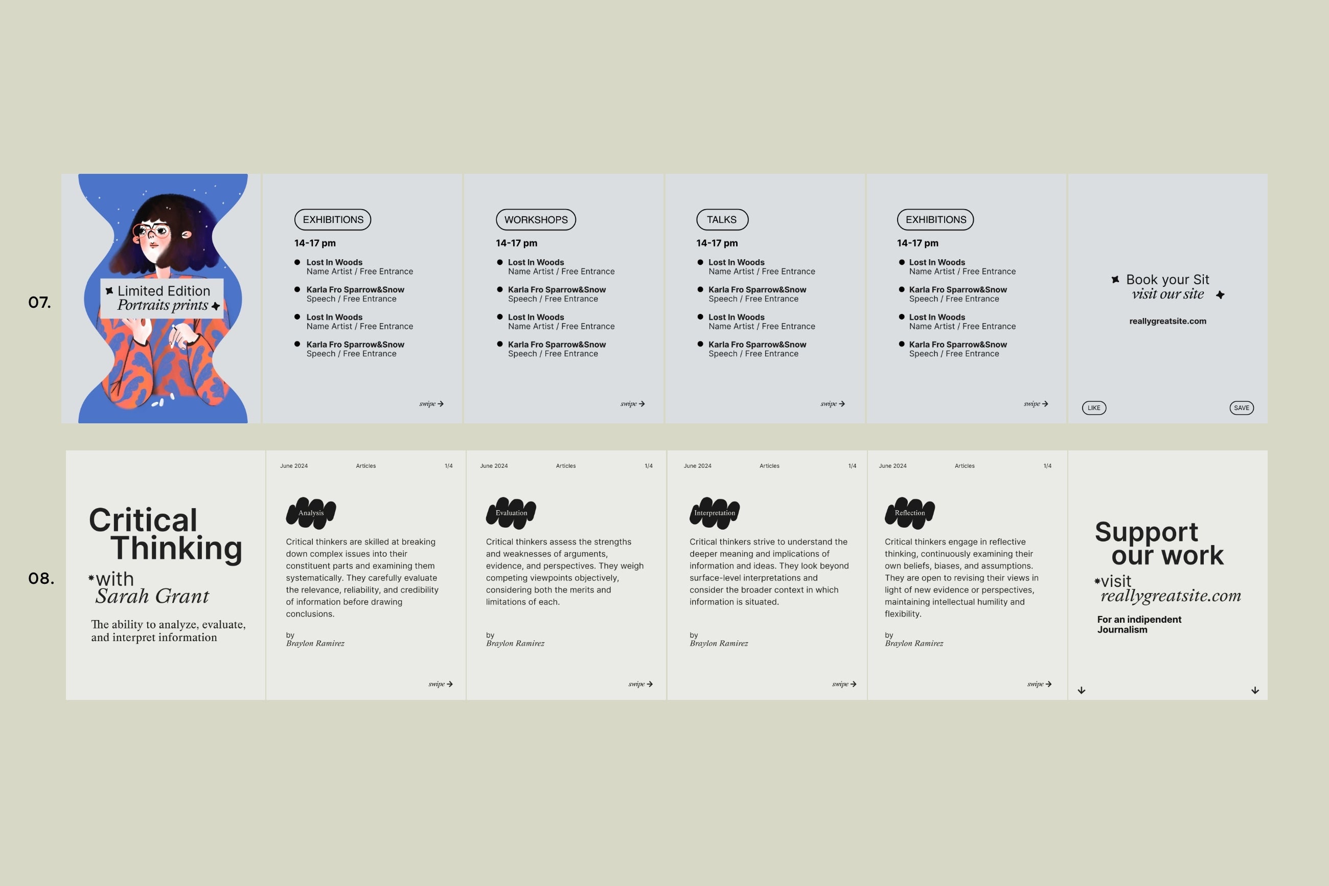 Liquorice Instagram Carousel Templates