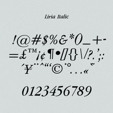 Liria Serif Typeface
