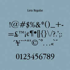 Liria Serif Typeface