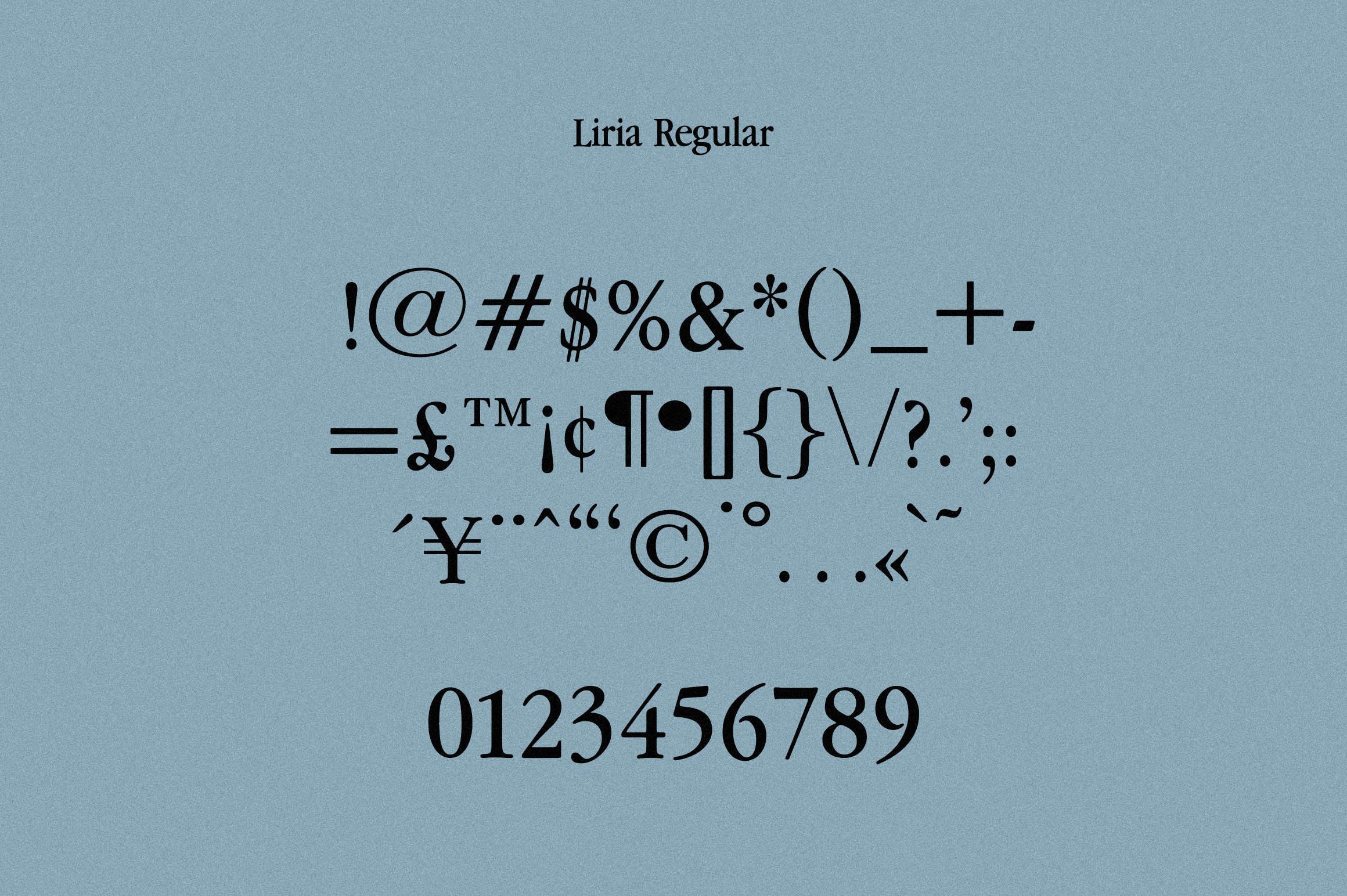 Liria Serif Typeface